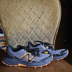 New Balance Fresh Foam X Hierro V7 Orange Purple Sneakers Trail Running Shoes